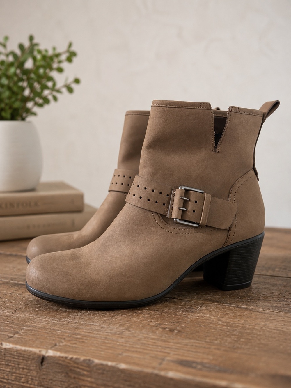Ecco Touch 55 Ankle Boot Leather Brown EU 39 US 8-8.5